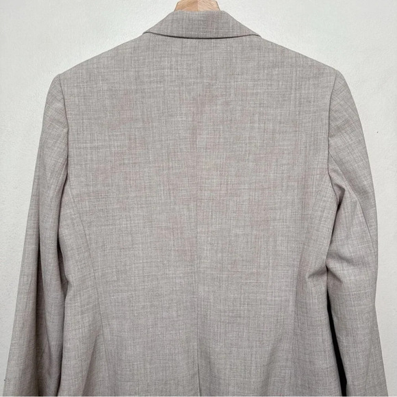 Banana Republic Womens 6 Khaki Stretch Flax Career Blazer - Picture 14 of 16